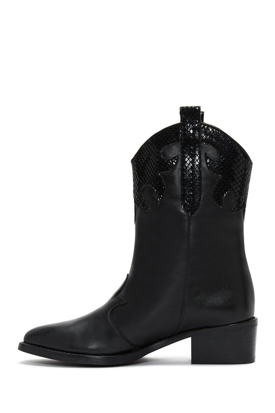 Women's Black Heeled Cowboy Boots