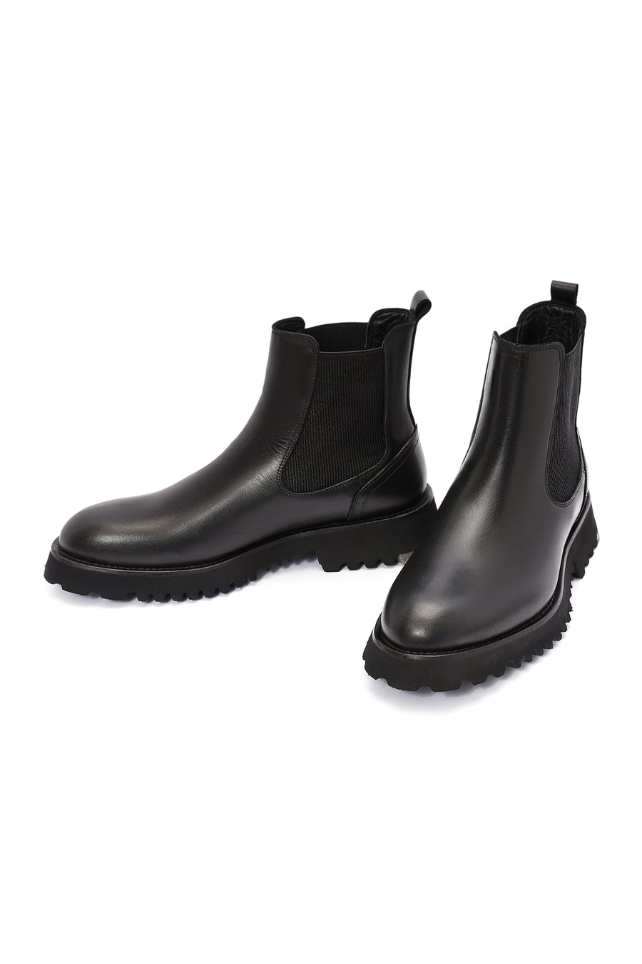 Men's Black Leather Chelsea Boots