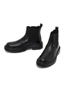 Men's Black Leather Chelsea Boot | Derimod