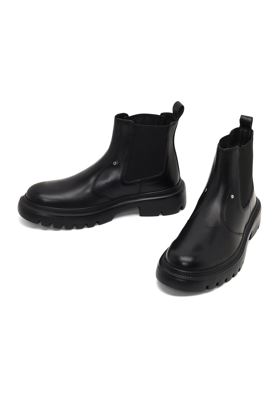 Men's Black Leather Chelsea Boot