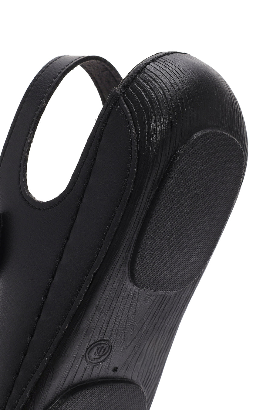 Women's Black Strappy Comfort Sandals