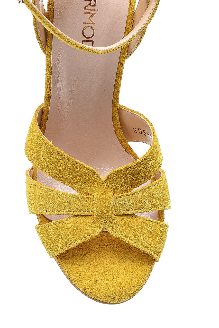 Women's Suede Leather Heeled Sandals