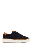 Male Black Lace-Up Nubuck Leather Sneaker | Derimod