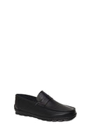 Erkek Siyah Deri Casual Loafer | Derimod