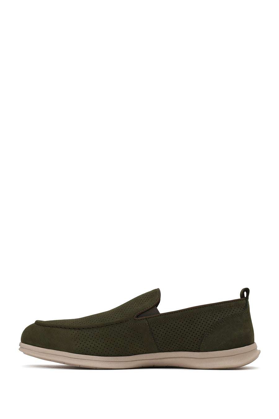 Male Khaki Nubuck Leather Loafer