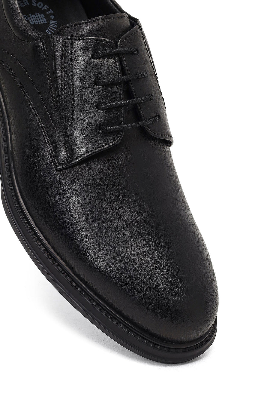 Derimod Fly Male Black Lace-Up Leather Casual Shoes
