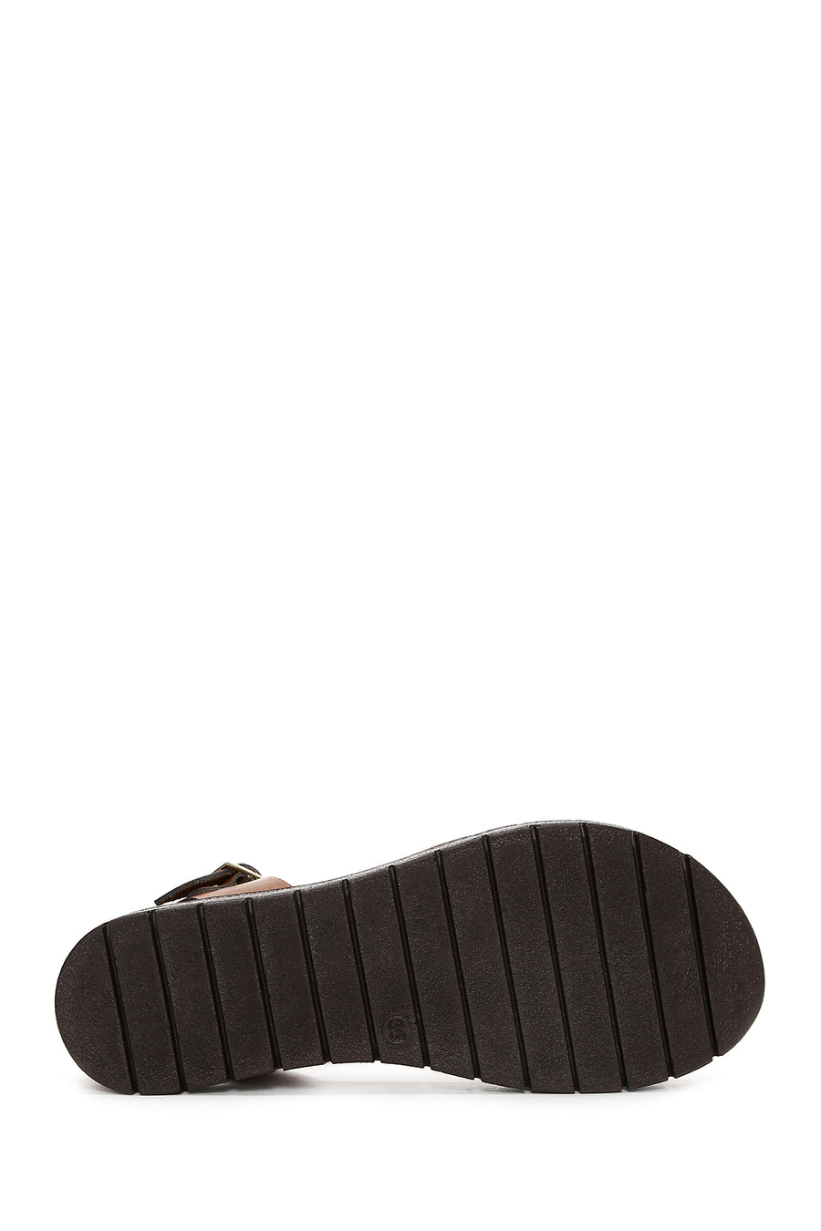 Women's Tan Ankle Strap Leather Bodrum Sandals
