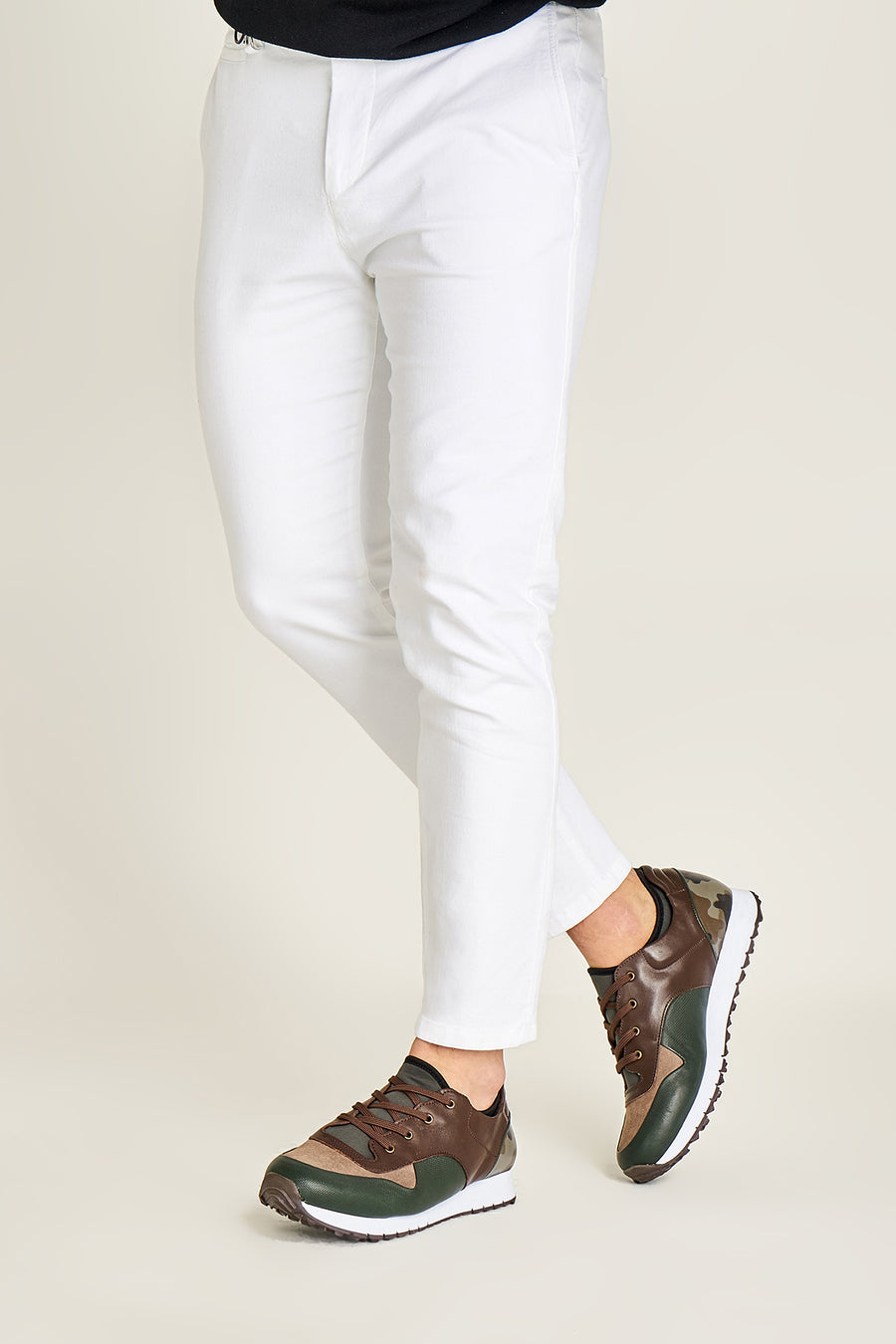 Erkek Kamuflaj Detaylı Sneaker 19SFD344414 | Derimod