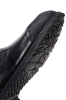 Men's Leather Zippered Boots | Derimod