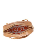 Woman Beige Quilted Crossbody Bag | Derimod