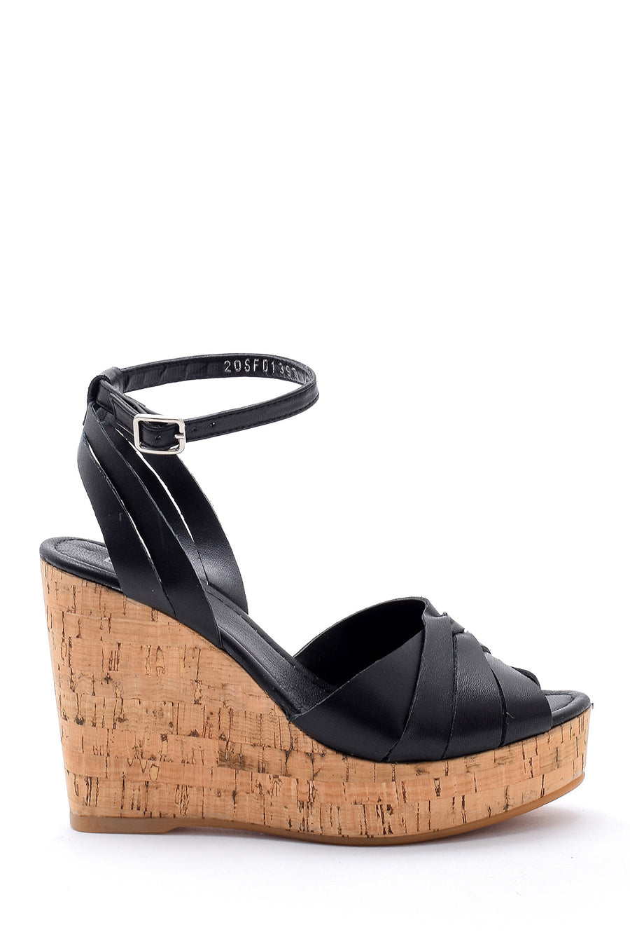 Women's Leather Wedge Heeled Shoes 20SFD139718 | Derimod