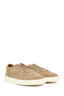 Male Beige Lace-up Suede Leather Sneaker | Derimod