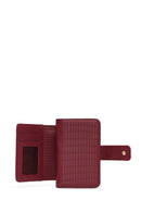Women's Burgundy Wallet | Derimod