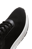 Kadın Siyah Kalın Tabanlı Kumaş Sneaker | Derimod