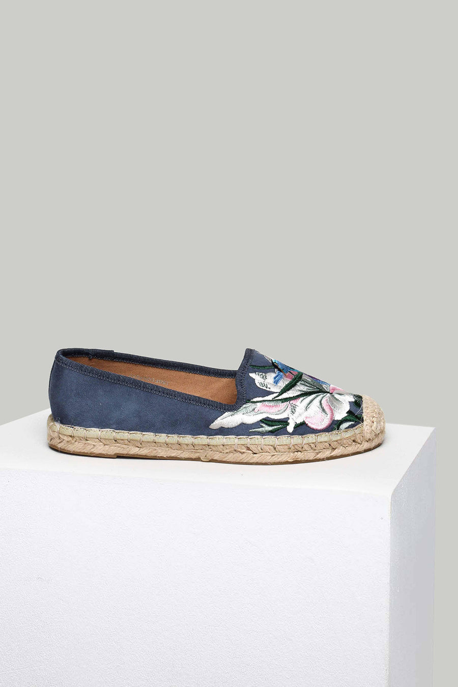 Mavi Nakışlı Kadın Espadril
