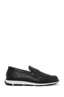 Erkek Siyah Deri Casual Loafer | Derimod