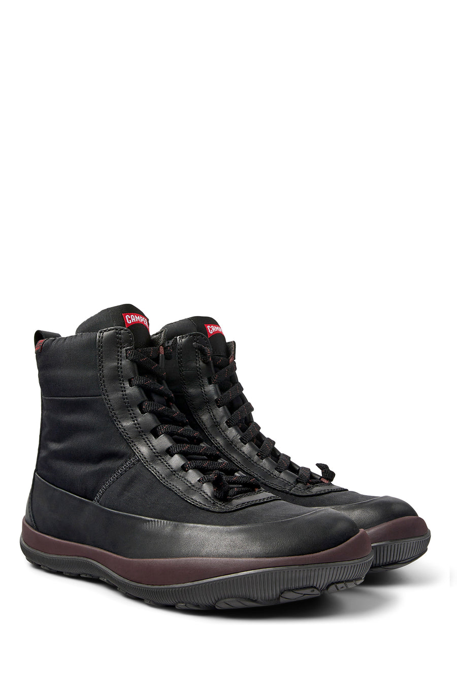 Camper Women's Black Peu Pista Gm Leather Detailed Boots