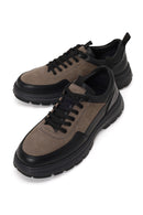 Male Mink Lace-up Thick-soled Leather Casual Shoes | Derimod