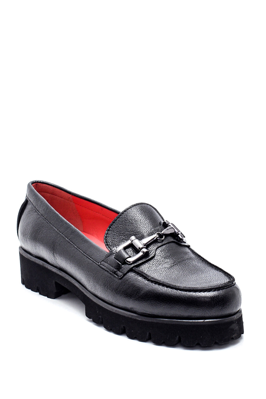 Kadın Gritti For Derimod Deri Loafer