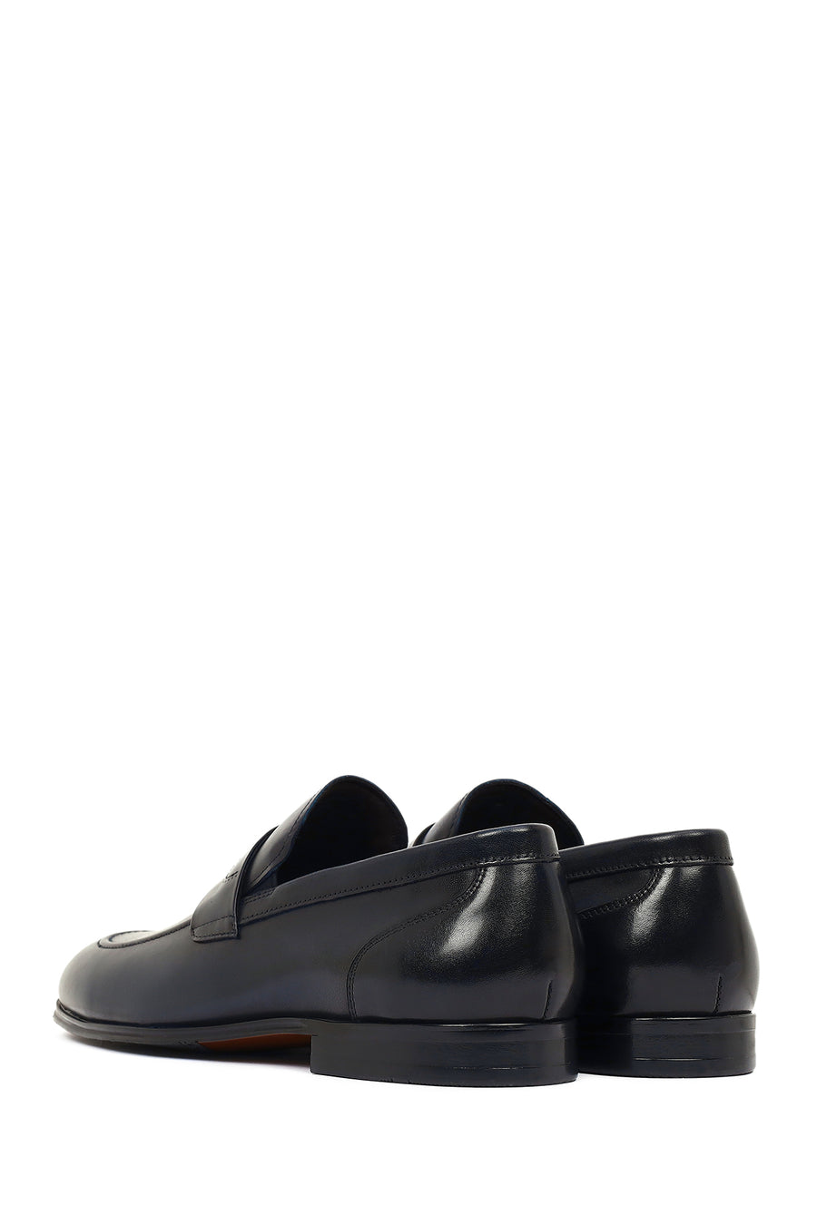 Derimod Black Erkek Lacivert Deri Klasik Loafer