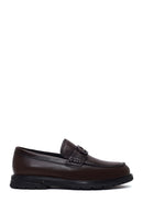 Erkek Kahverengi Tokalı Deri Casual Loafer | Derimod