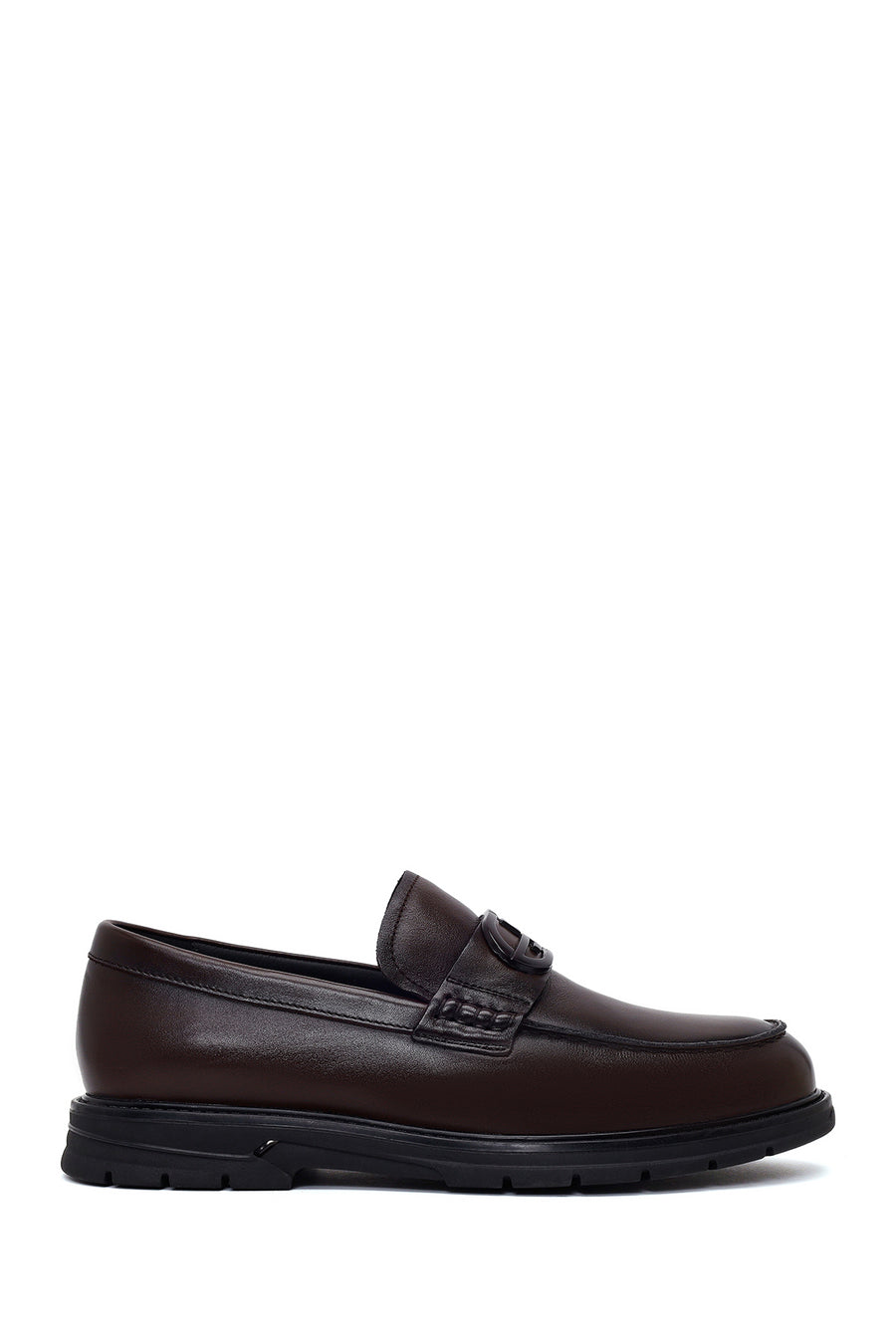 Erkek Kahverengi Tokalı Deri Casual Loafer WM680008DV | Derimod