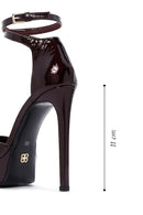 Women's Burgundy Patent Leather Platform High Heel Shoes | Derimod