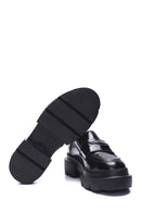 Women's Leather Casual Thick Sole Loafer | Derimod