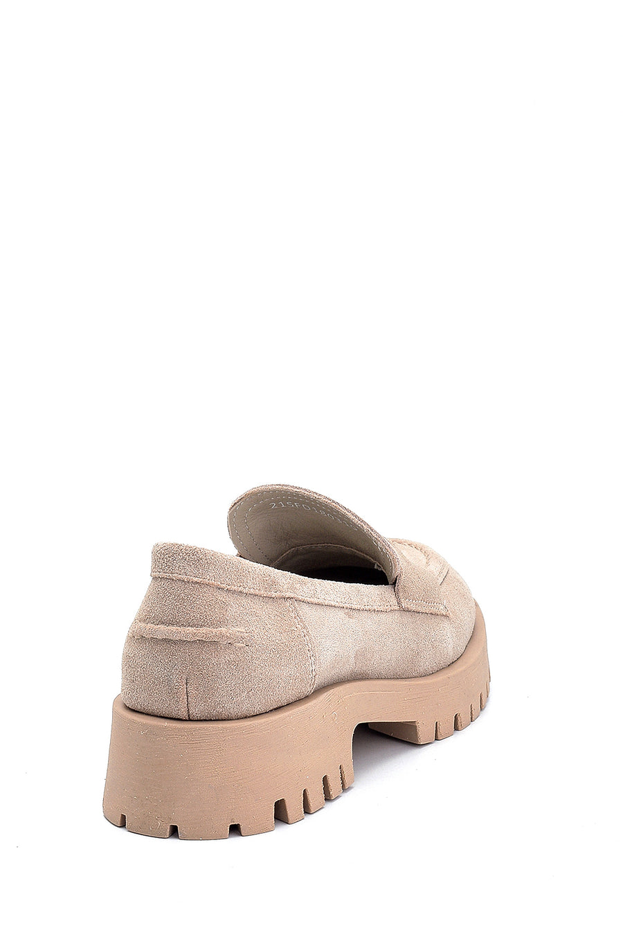 Women's Suede Leather Thick Soled Loafer