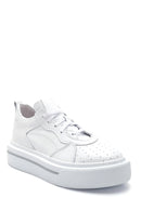 Kadın Beyaz Deri Sneaker | Derimod