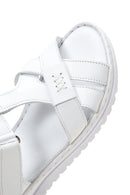 Kadın Beyaz Deri Comfort Sandalet | Derimod