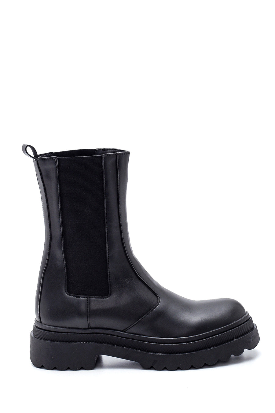 Women's Thick Soled Long Chelsea Boots 21WFE191218 | Derimod