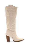 Women's Leather Heeled Boots | Derimod