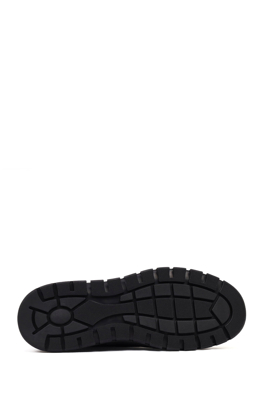 Erkek Siyah Bağcıklı Nubuk Deri Sneaker