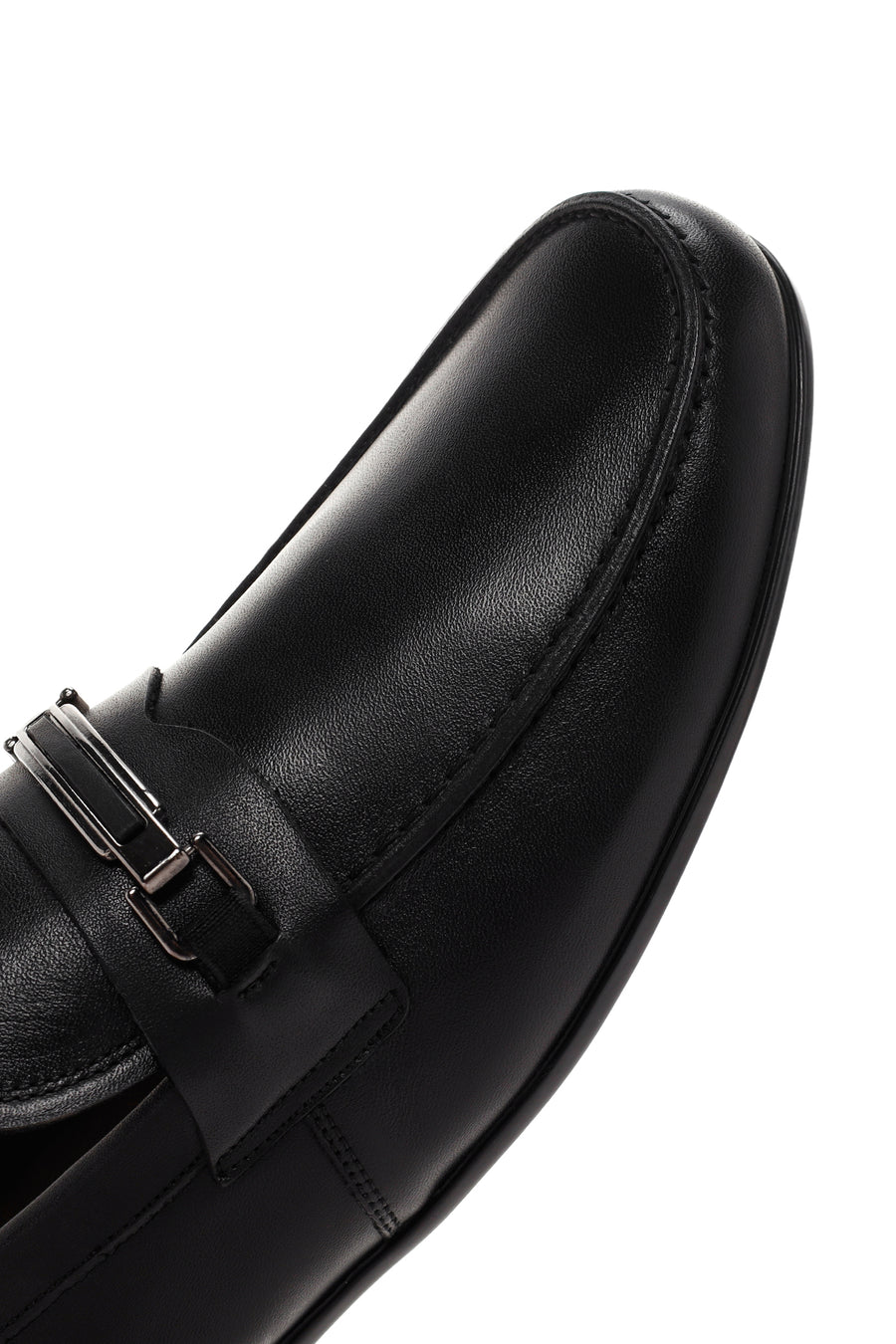 Erkek Siyah Deri Klasik Loafer