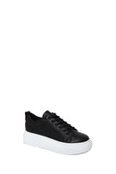 Kadın Siyah Bağcıklı Kalın Tabanlı Sneaker | Derimod