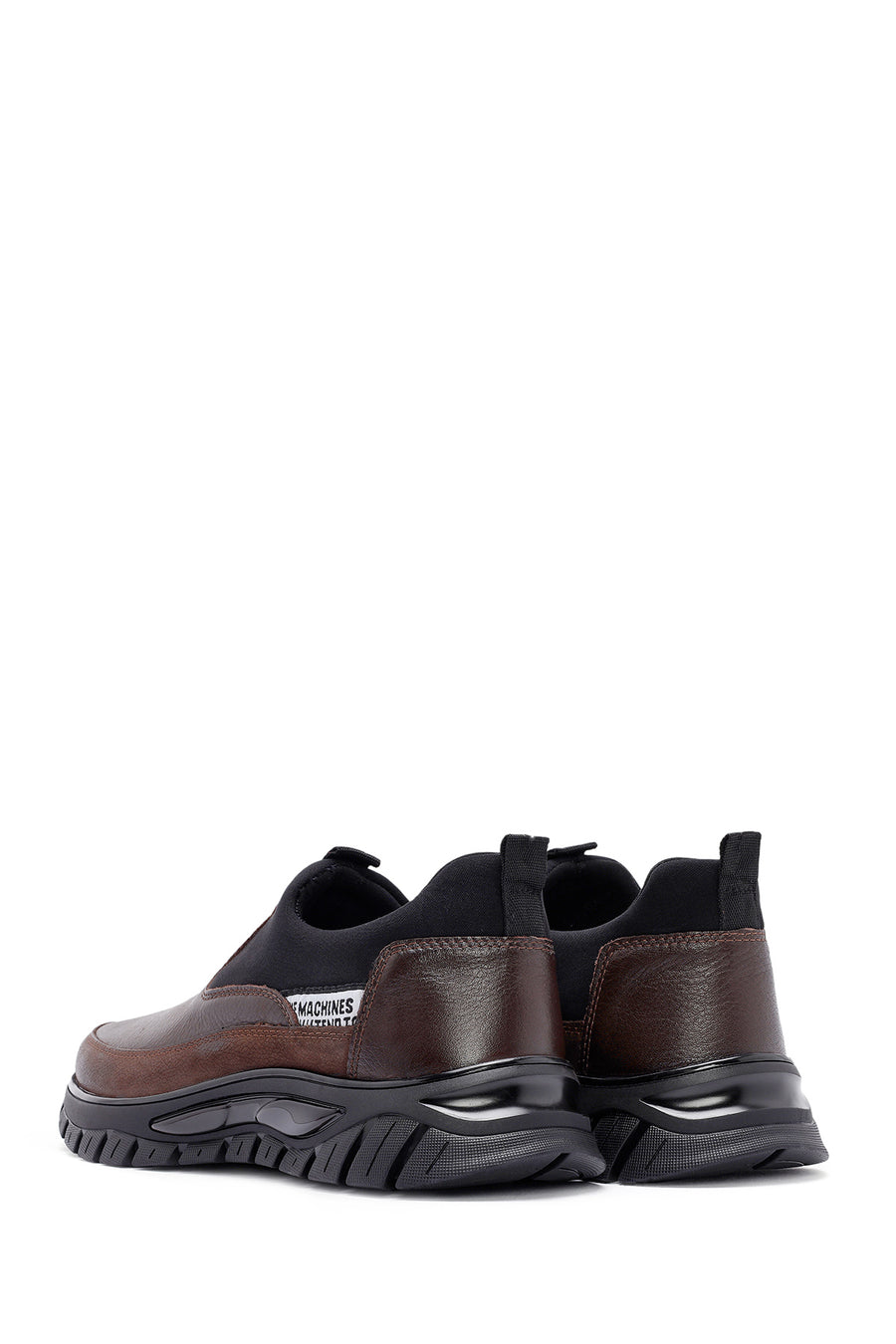 Erkek Kahverengi Deri Comfort Loafer
