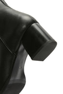 Women's Black Zippered Heeled Boots | Derimod