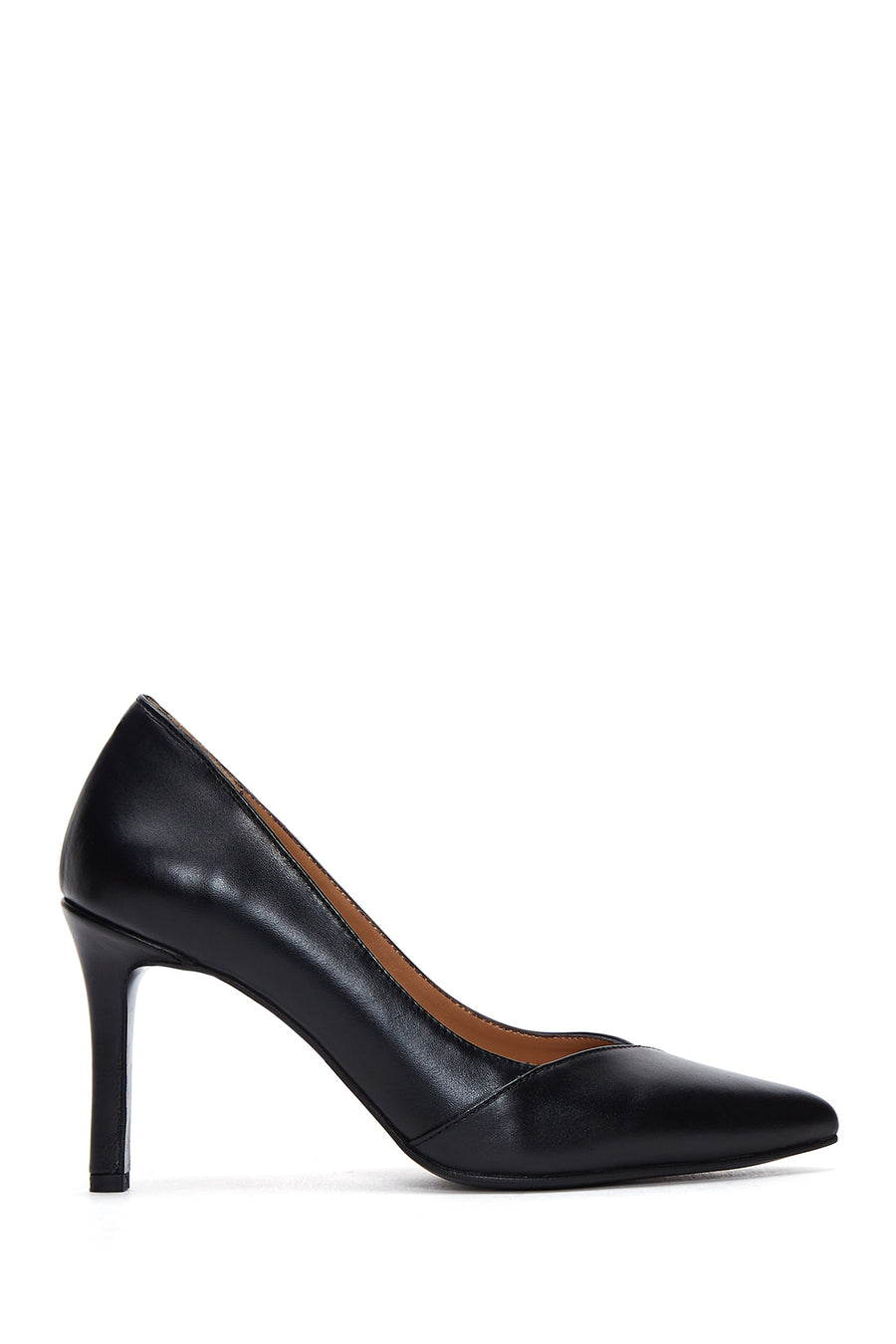 Kadın Siyah Deri Klasik Stiletto 22WFD160318 | Derimod