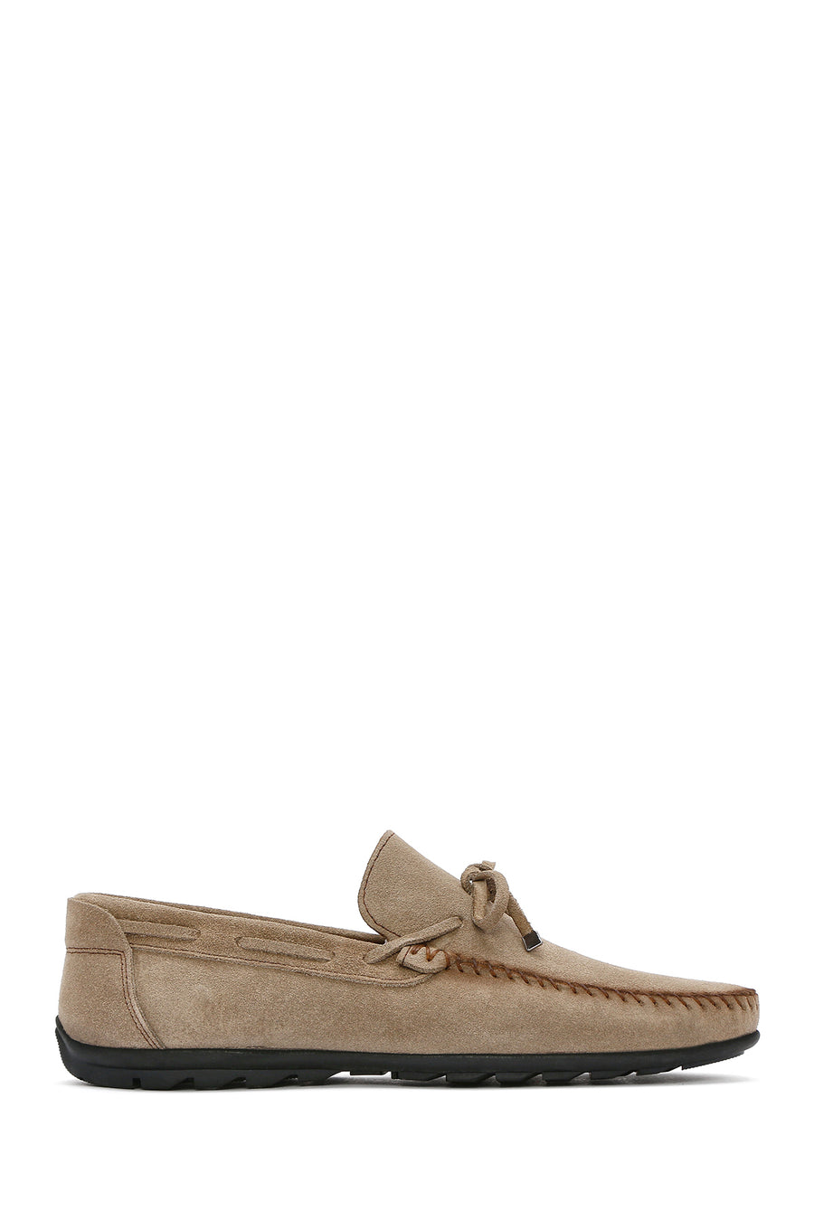 Erkek Bej Süet Deri Casual Loafer 25SFD754310 | Derimod