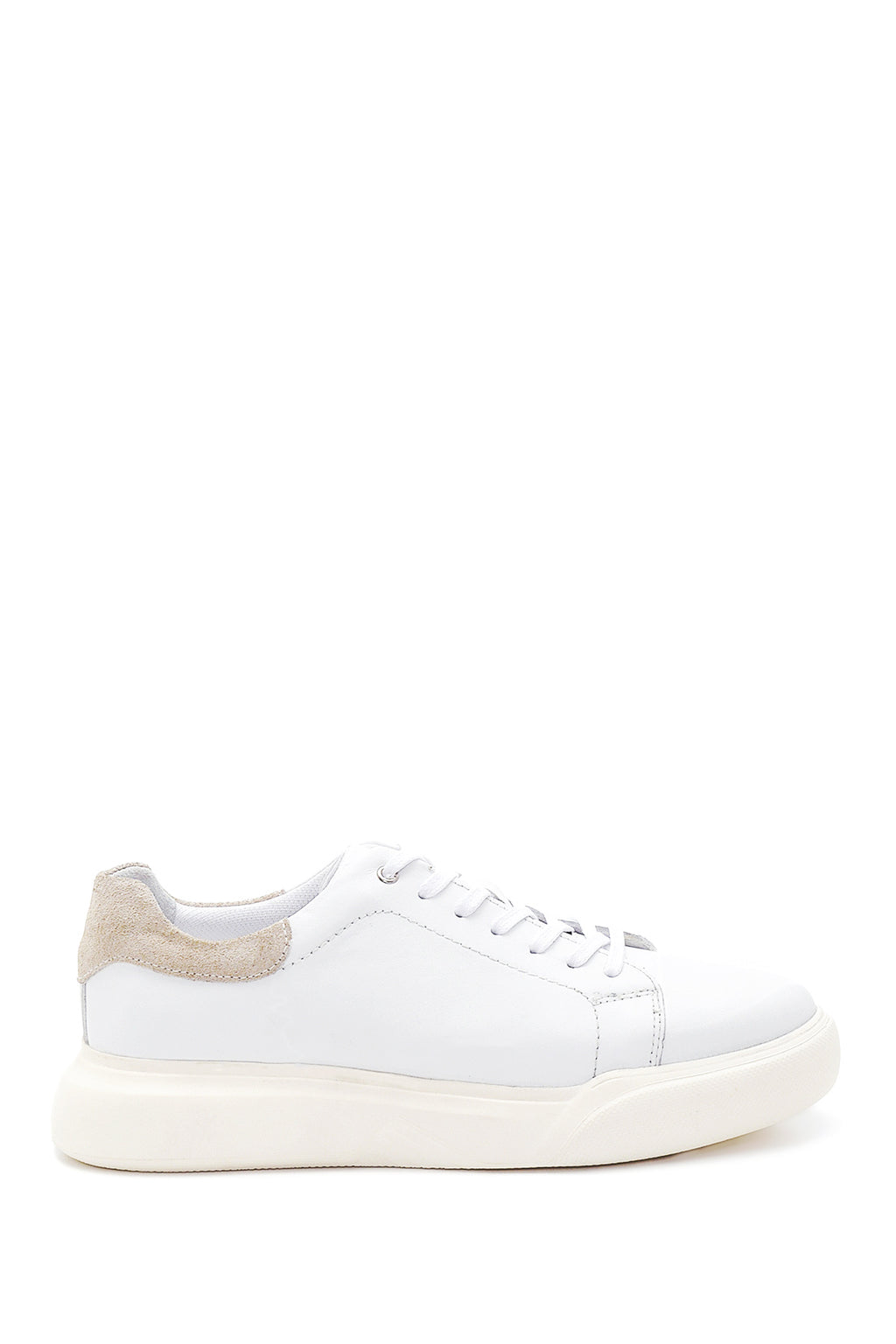 Erkek Beyaz Deri Sneaker