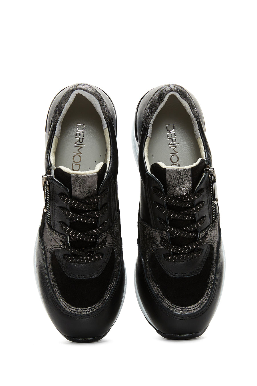 Kadın Deri Yüksek Taban Sneaker
