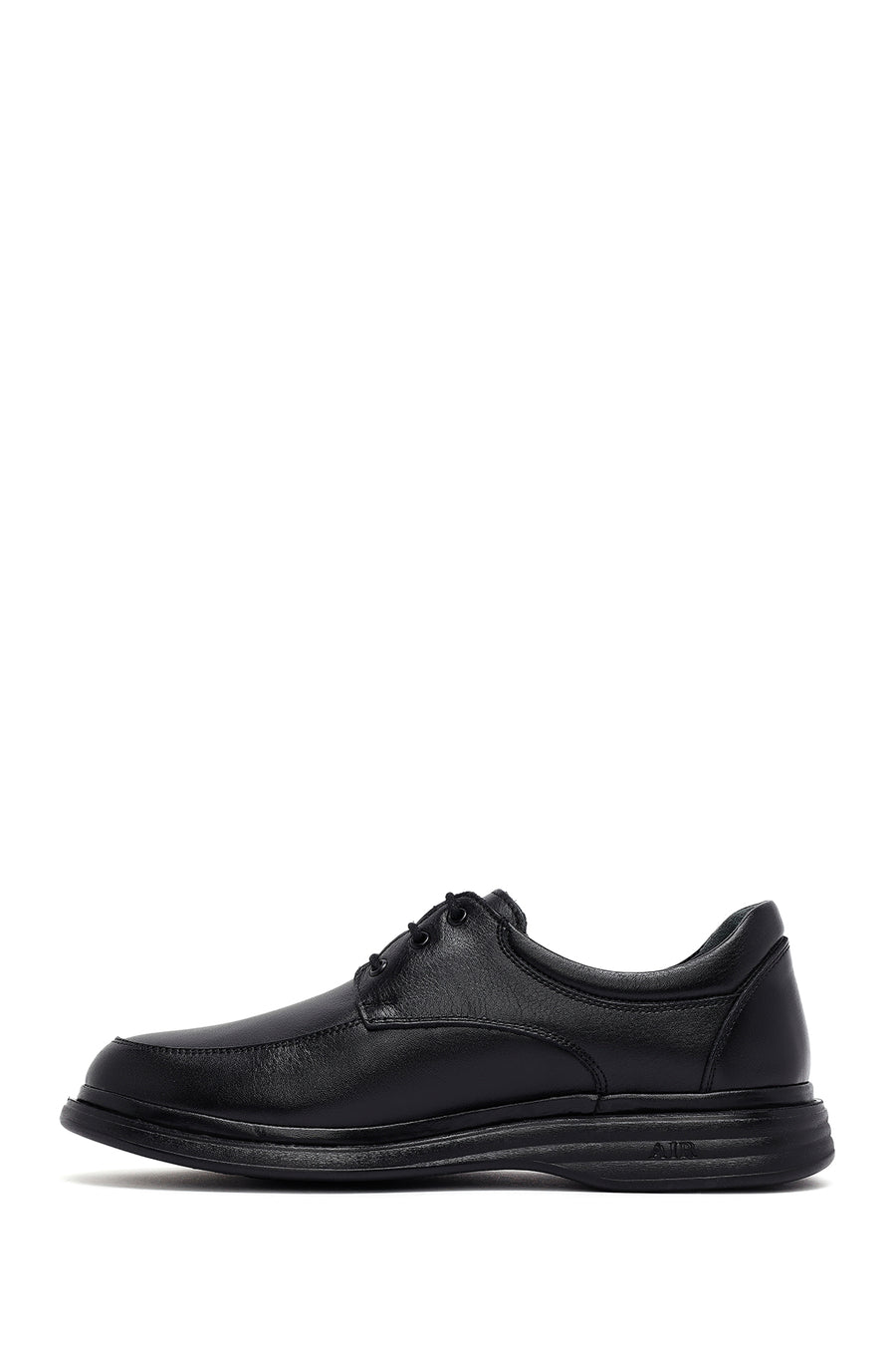 Male Black Lace-up Leather Casual Shoes