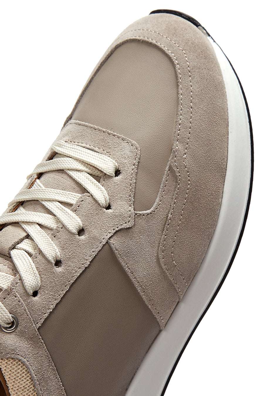 Erkek Bej Süet Deri Sneaker