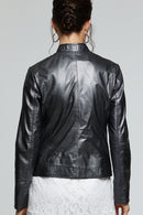 Lena Women's Leather Jacket | Derimod