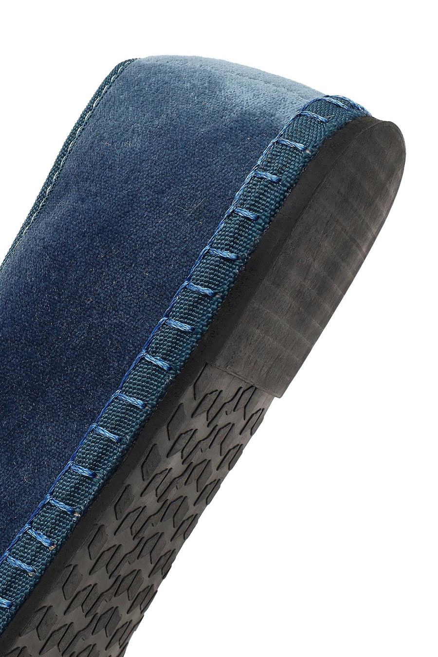Women's Blue Fabric Loafer