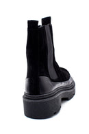 Women's Suede Leather Thick Soled Chelsea Boots | Derimod
