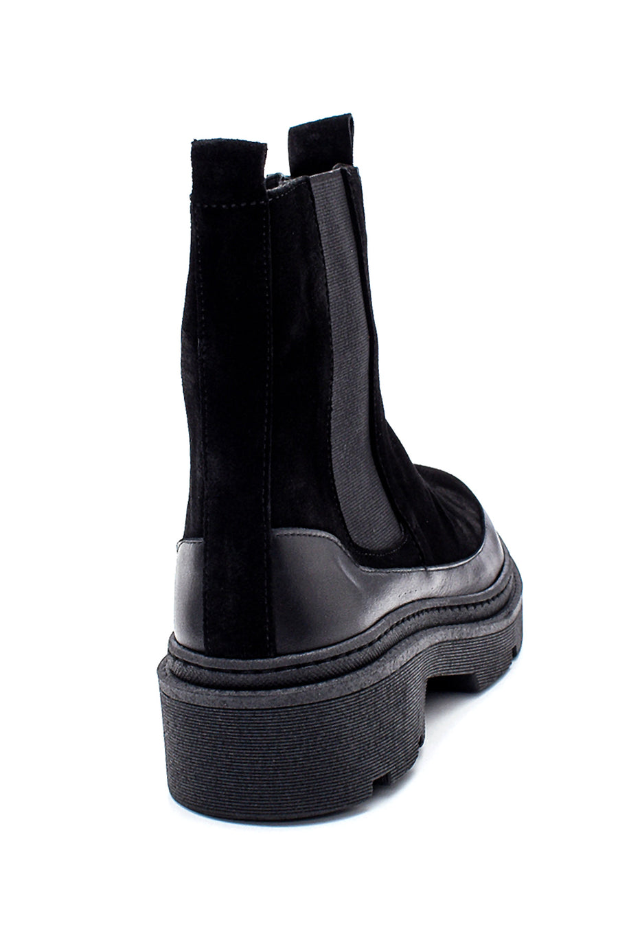 Women's Suede Leather Thick Soled Chelsea Boots