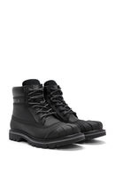 Caterpillar Men's Black Colorado Galosh WP Lace-Up Leather Combat Boots | Derimod