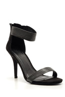 Women's Suede Silver Detailed Heeled Shoes | Derimod